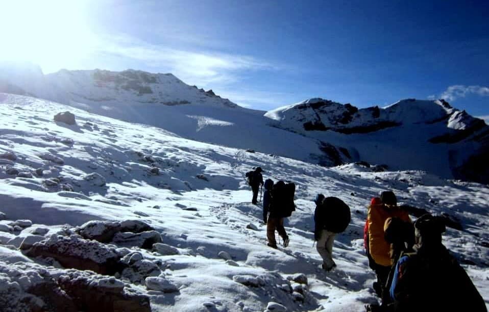 View of Pin Parvati Pass Trek
